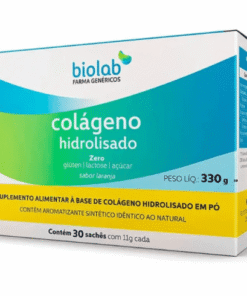 Colágeno Hidrolisado em Pó sabor Laranja com 30 sachês
