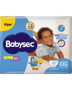 Fralda Descartável Babysec Galinha Pintadinha Hiper XXG 48 Unidades
