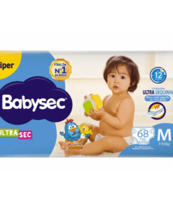 Fralda Descartável Babysec Ultra Sec Hiper M 68 Unidades